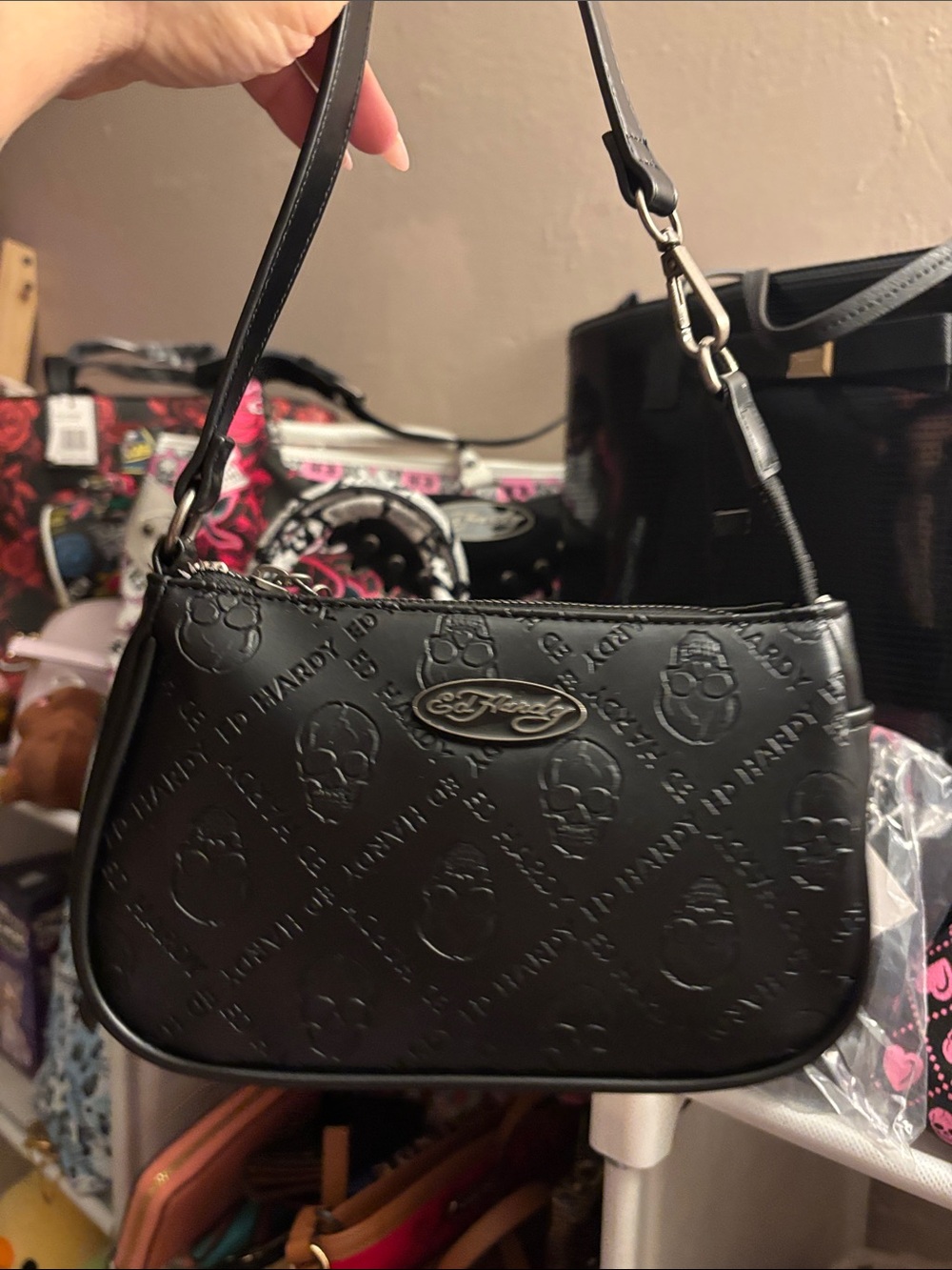 Ed Hardy Skull Shoulder Bag NWT